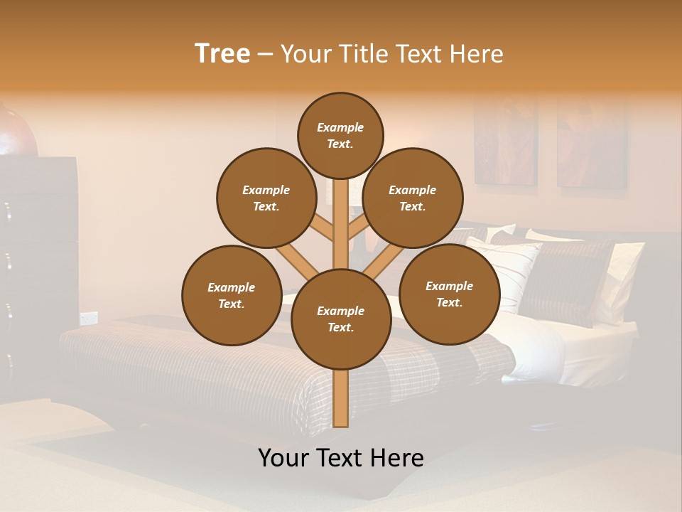 Blanket Furniture House PowerPoint Template