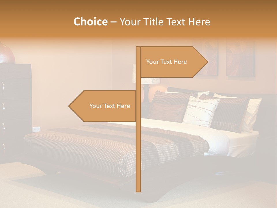 Blanket Furniture House PowerPoint Template
