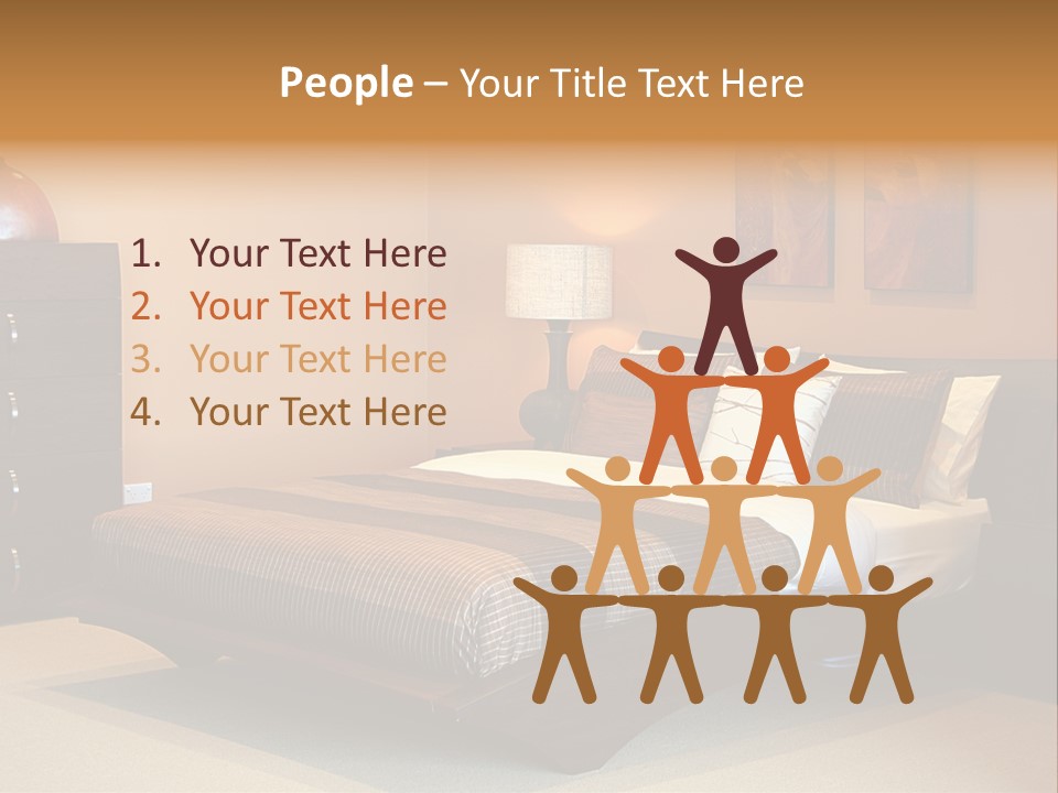 Blanket Furniture House PowerPoint Template