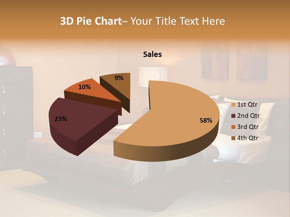 Blanket Furniture House PowerPoint Template