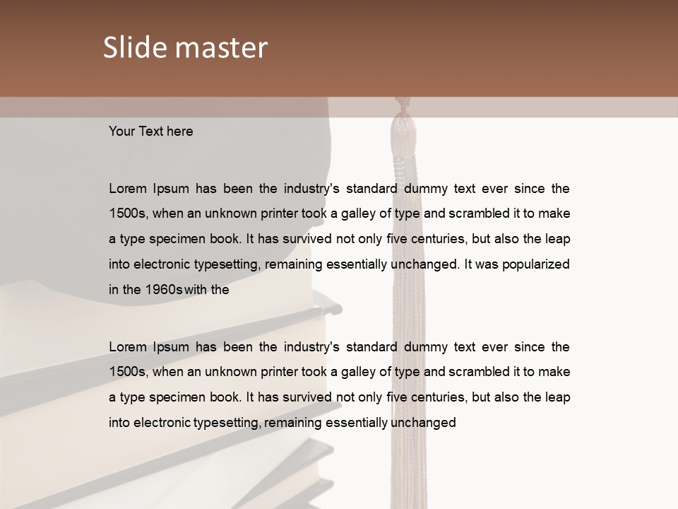 Object Reading Commencement PowerPoint Template