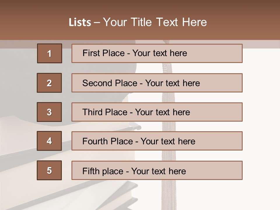 Object Reading Commencement PowerPoint Template