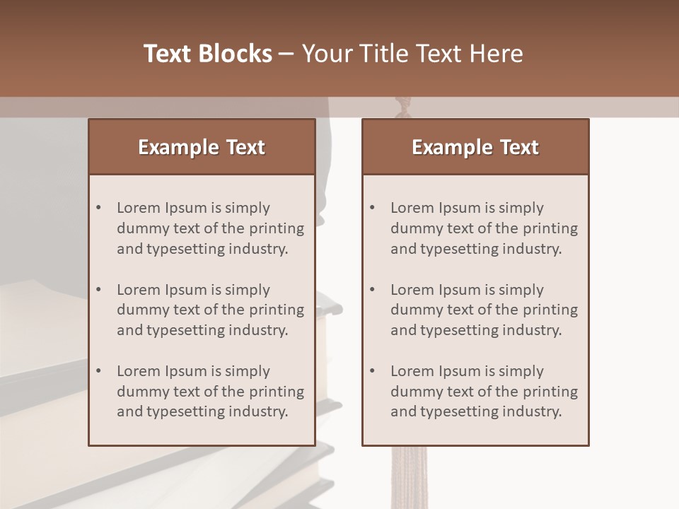 Object Reading Commencement PowerPoint Template