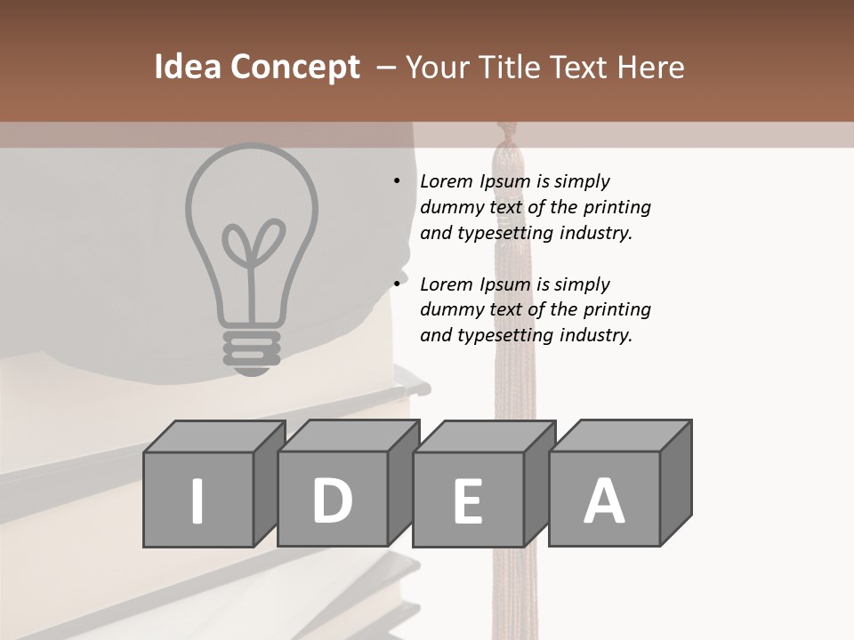 Object Reading Commencement PowerPoint Template