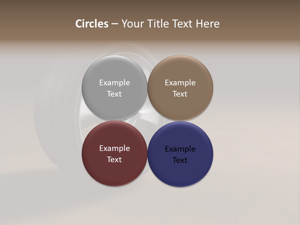 Rubber Alloy Tread PowerPoint Template