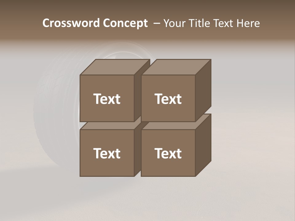 Rubber Alloy Tread PowerPoint Template