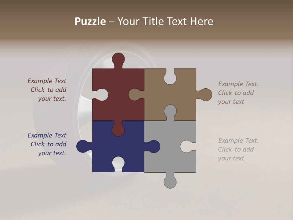 Rubber Alloy Tread PowerPoint Template