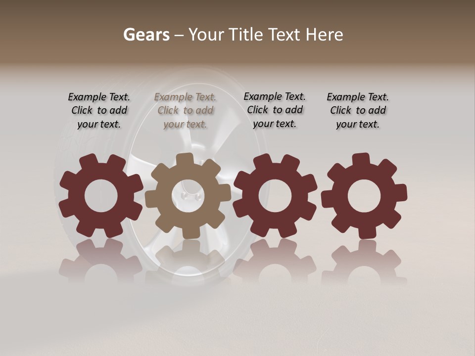 Rubber Alloy Tread PowerPoint Template