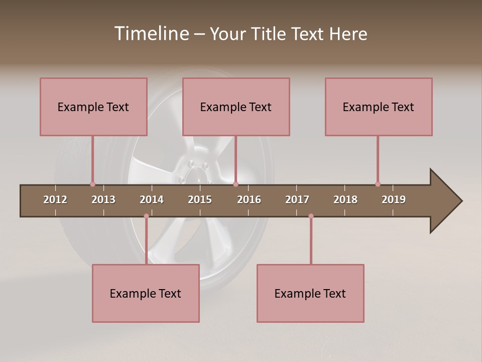 Rubber Alloy Tread PowerPoint Template