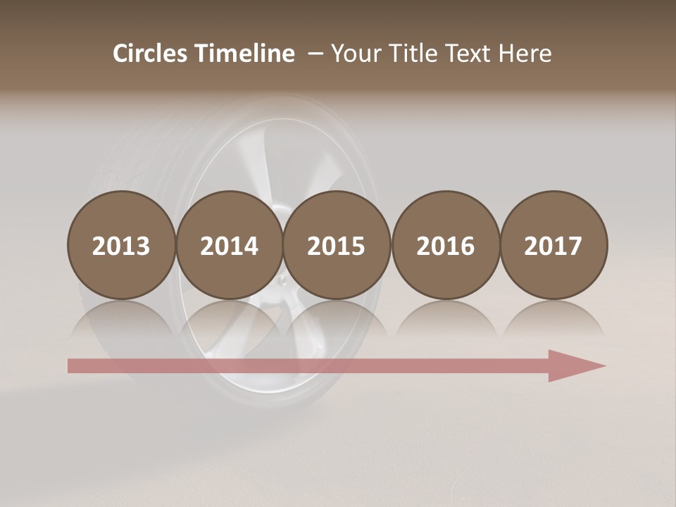 Rubber Alloy Tread PowerPoint Template