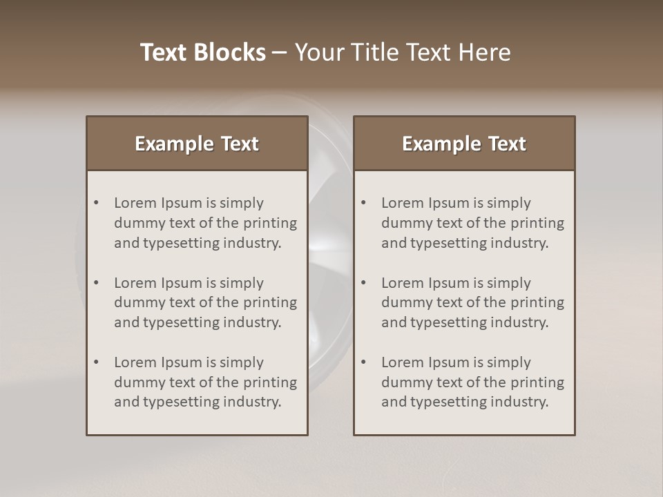 Rubber Alloy Tread PowerPoint Template