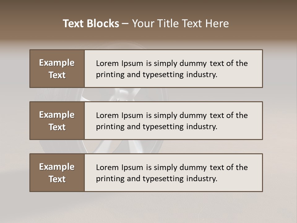 Rubber Alloy Tread PowerPoint Template