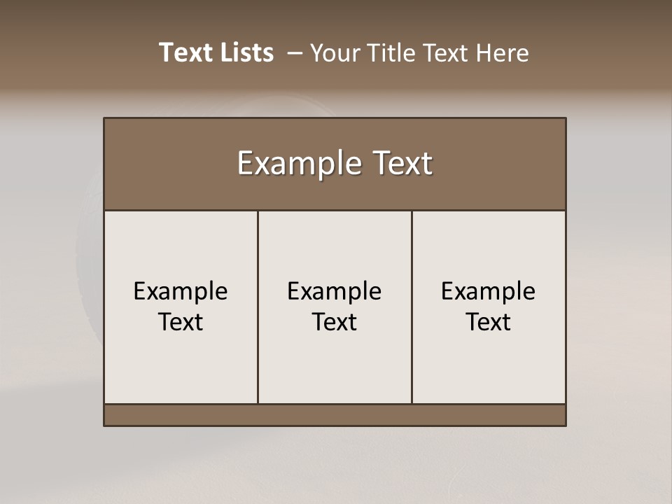Rubber Alloy Tread PowerPoint Template