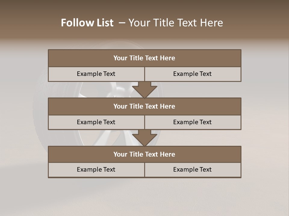 Rubber Alloy Tread PowerPoint Template