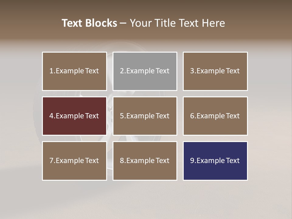 Rubber Alloy Tread PowerPoint Template