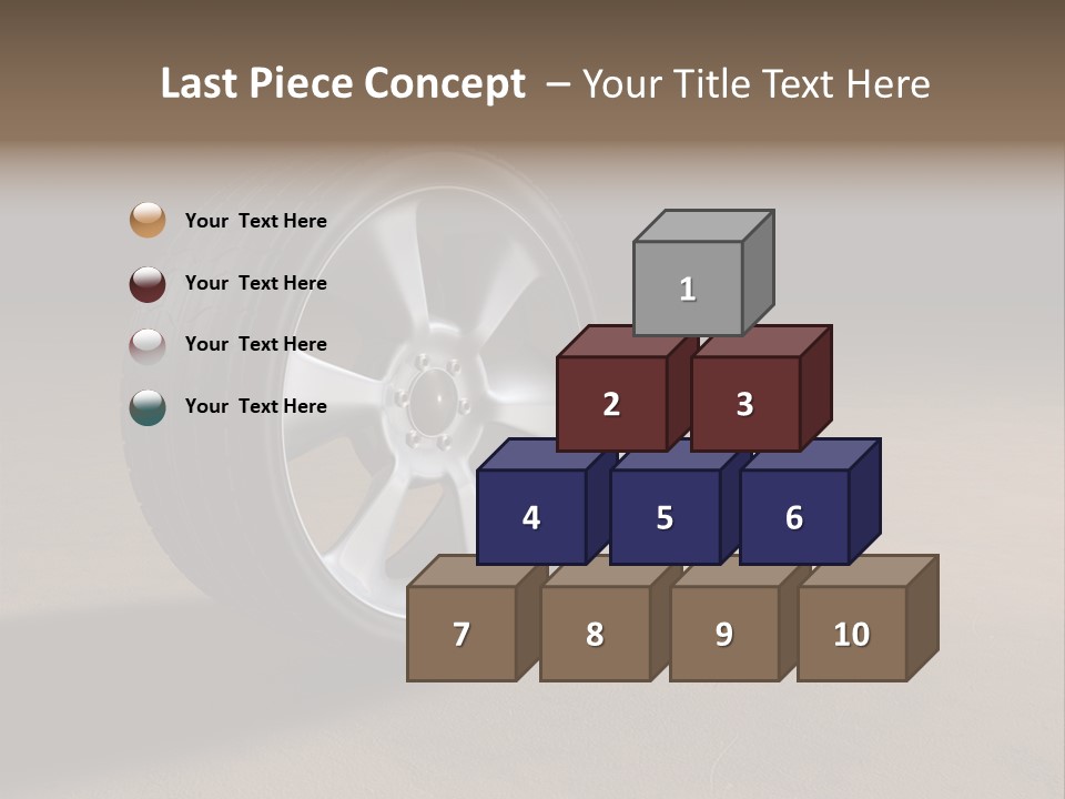 Rubber Alloy Tread PowerPoint Template