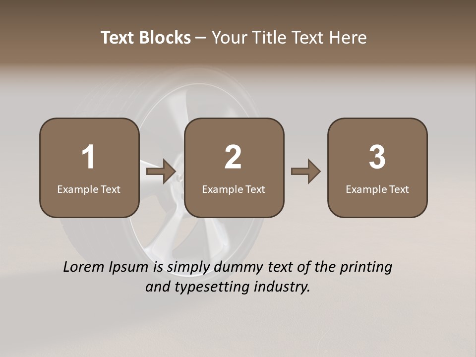 Rubber Alloy Tread PowerPoint Template
