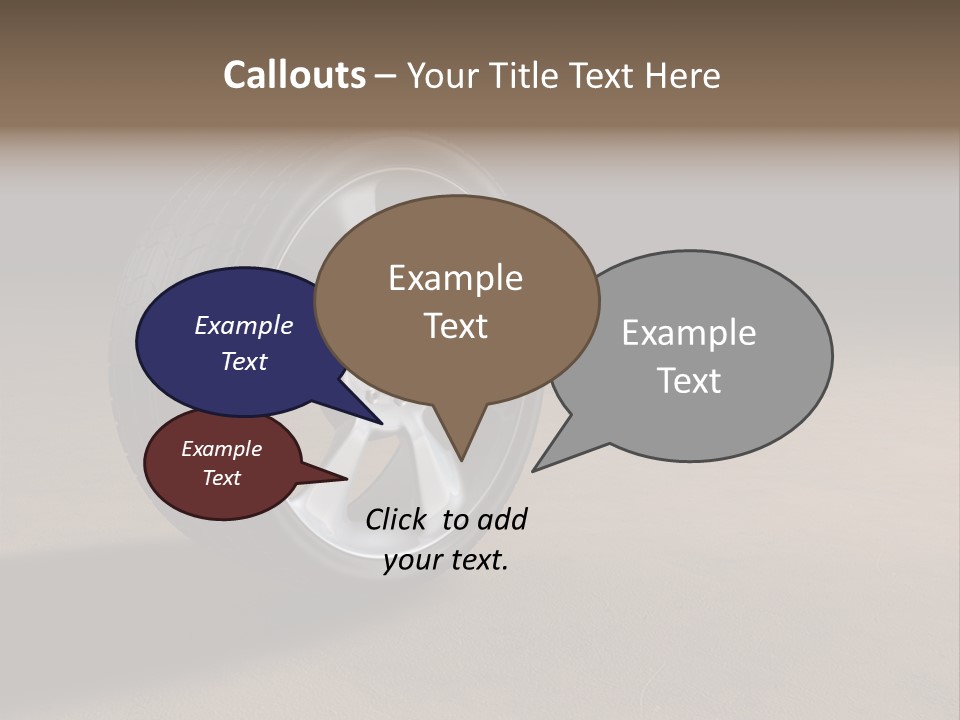 Rubber Alloy Tread PowerPoint Template