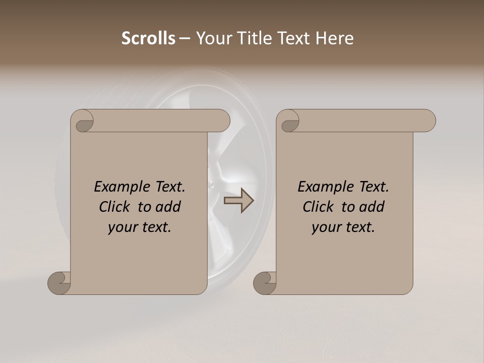 Rubber Alloy Tread PowerPoint Template