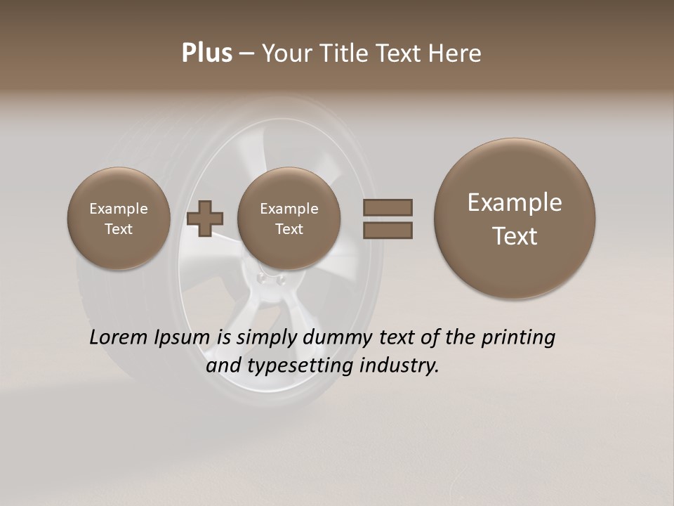 Rubber Alloy Tread PowerPoint Template