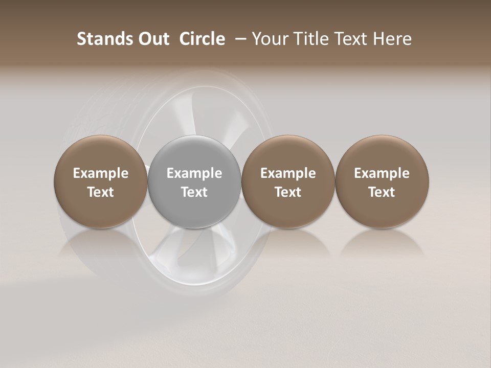 Rubber Alloy Tread PowerPoint Template