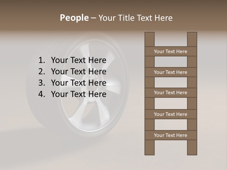 Rubber Alloy Tread PowerPoint Template