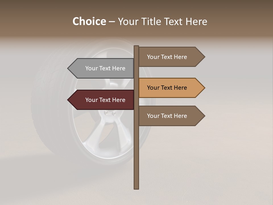 Rubber Alloy Tread PowerPoint Template
