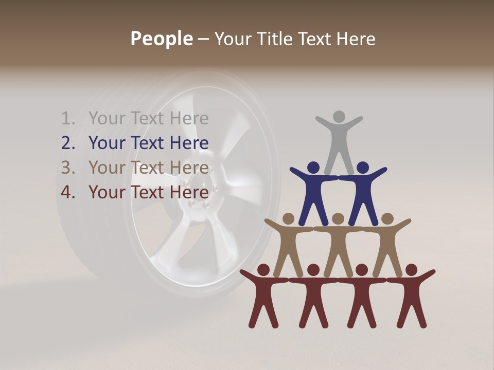 Rubber Alloy Tread PowerPoint Template