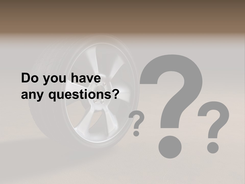 Rubber Alloy Tread PowerPoint Template