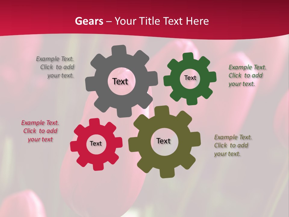 Colour Spring Tulip PowerPoint Template