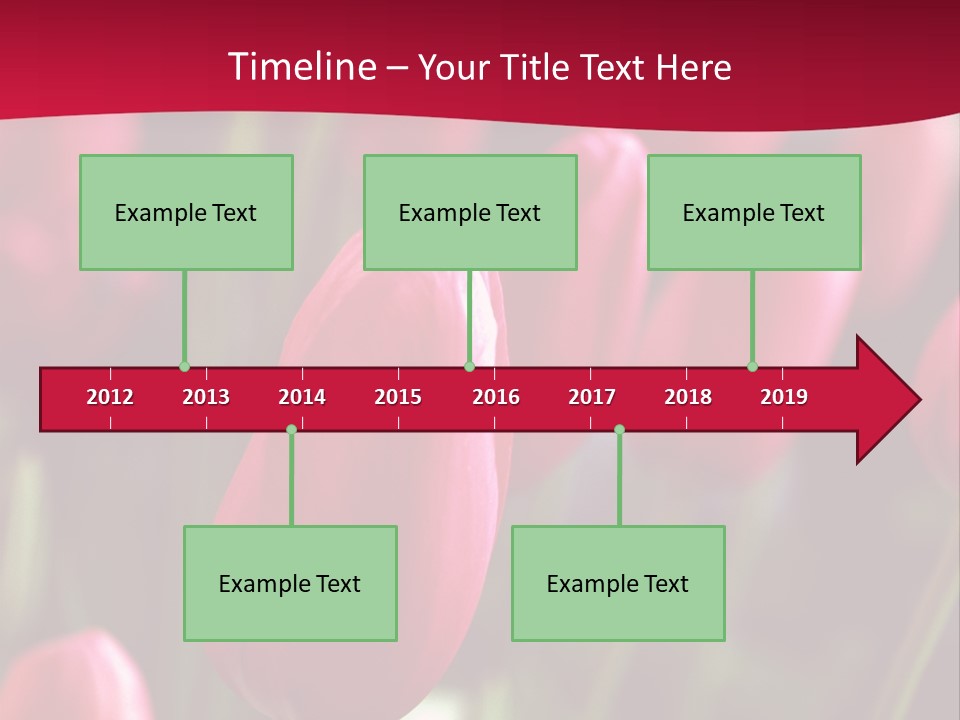 Colour Spring Tulip PowerPoint Template