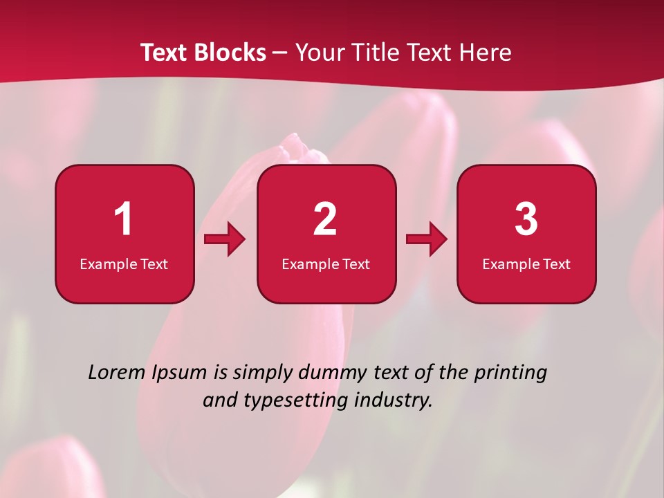 Colour Spring Tulip PowerPoint Template