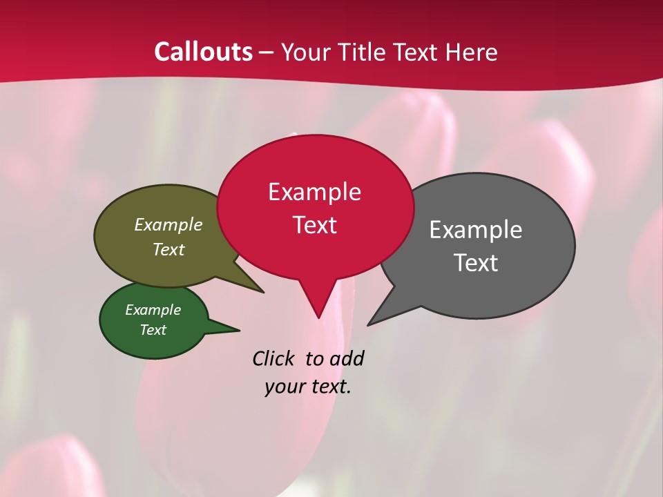 Colour Spring Tulip PowerPoint Template