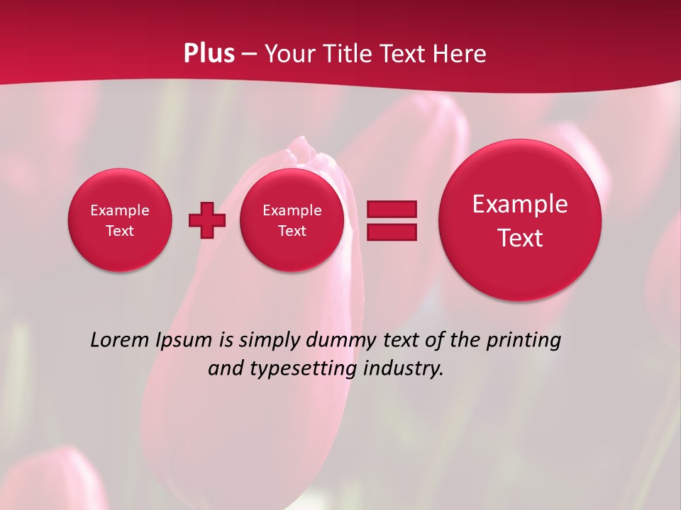 Colour Spring Tulip PowerPoint Template