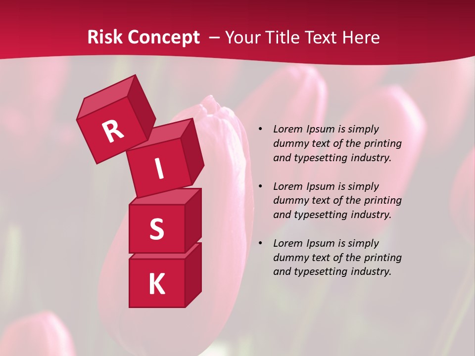 Colour Spring Tulip PowerPoint Template