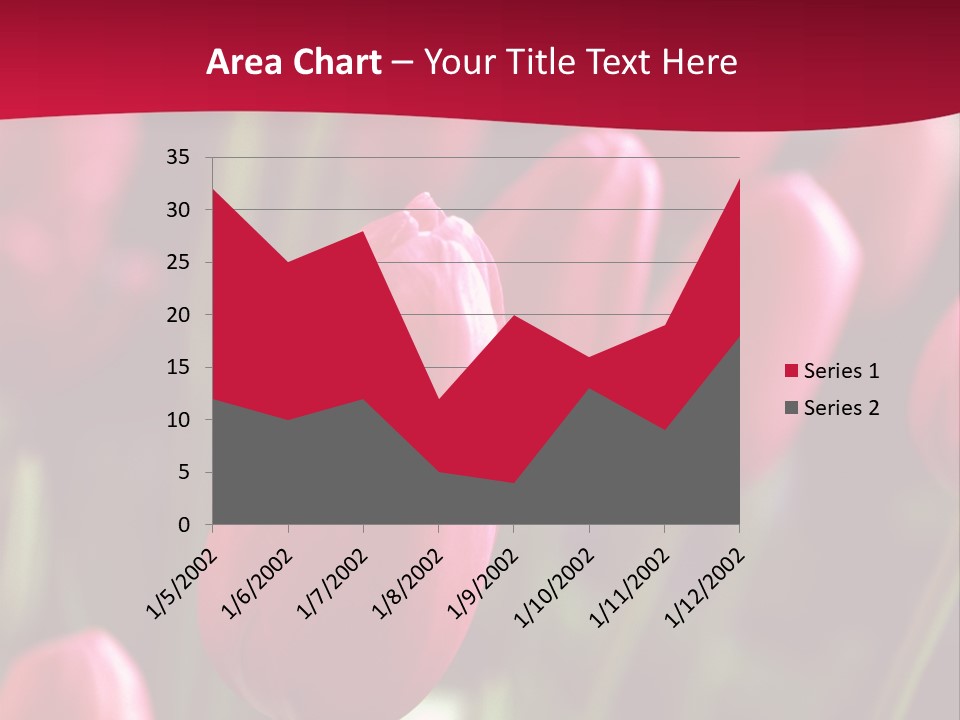 Colour Spring Tulip PowerPoint Template