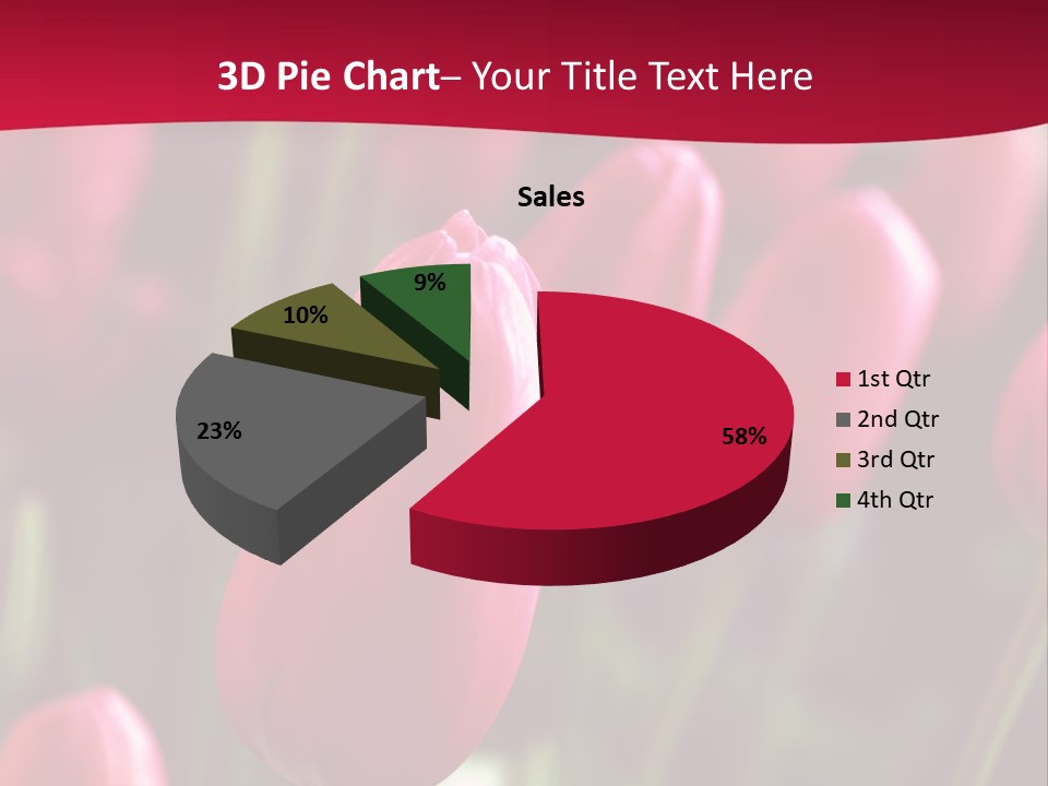 Colour Spring Tulip PowerPoint Template