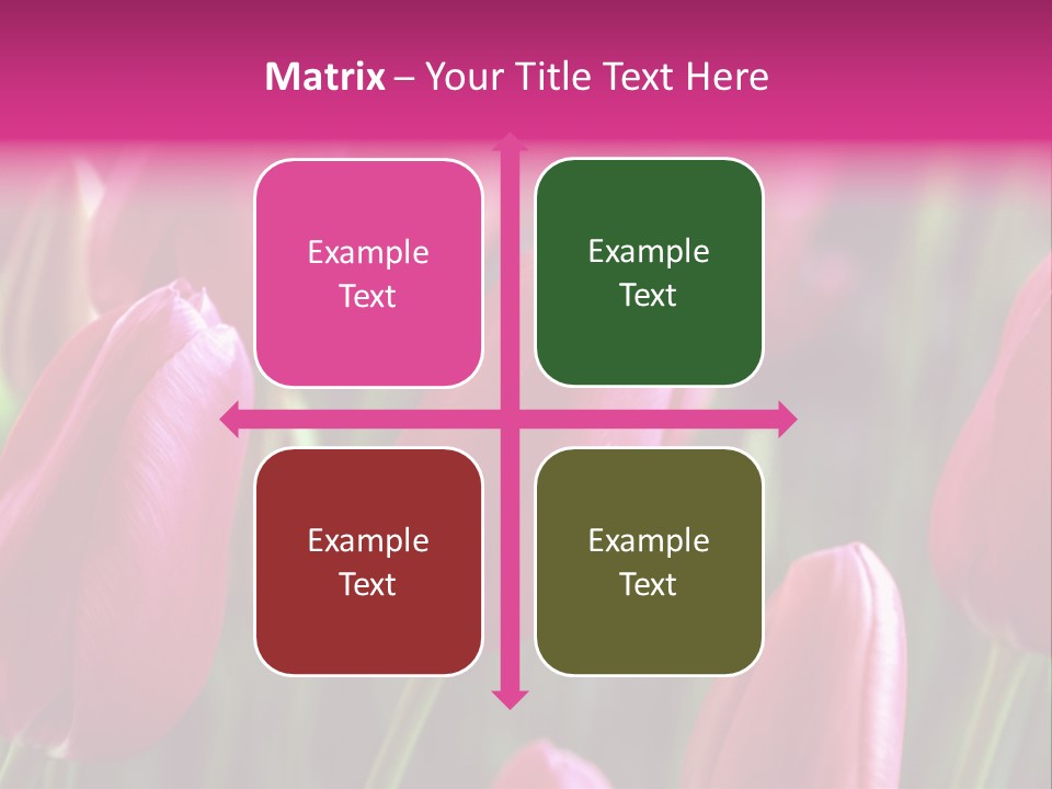 Easter Magenta Mother PowerPoint Template