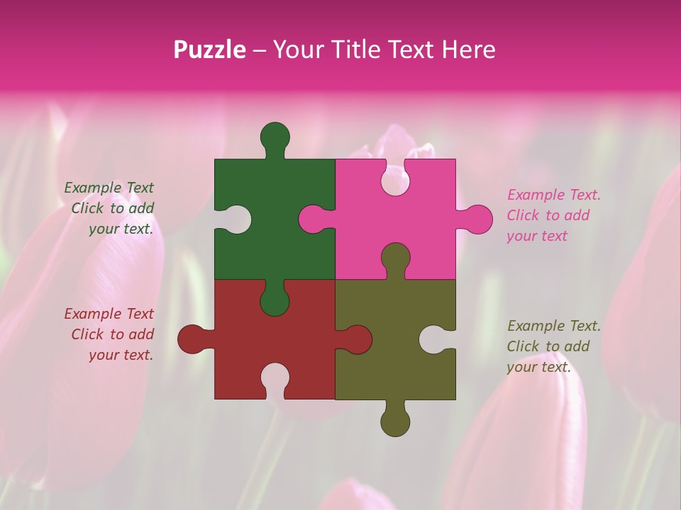 Easter Magenta Mother PowerPoint Template