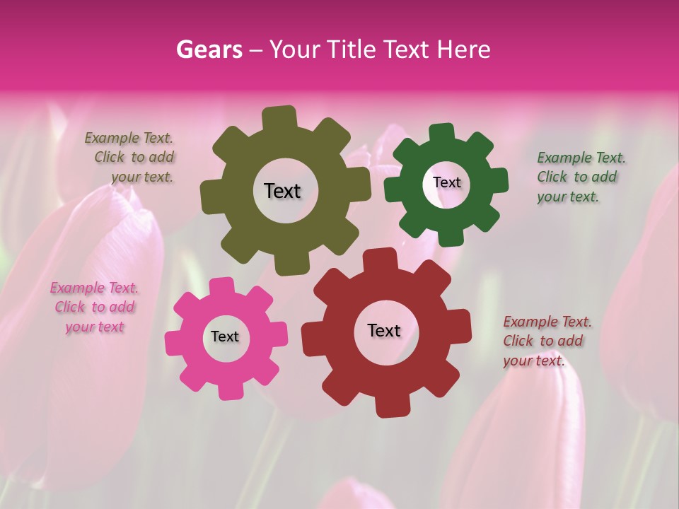 Easter Magenta Mother PowerPoint Template