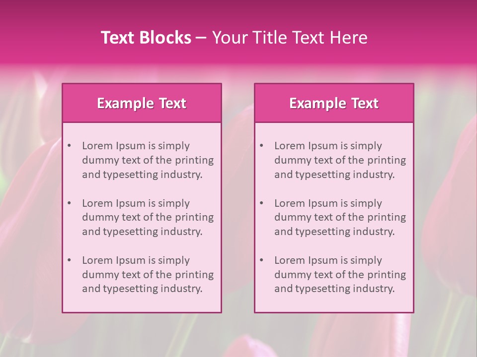 Easter Magenta Mother PowerPoint Template