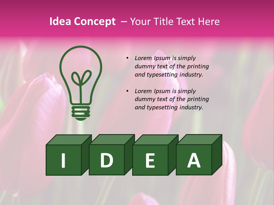 Easter Magenta Mother PowerPoint Template