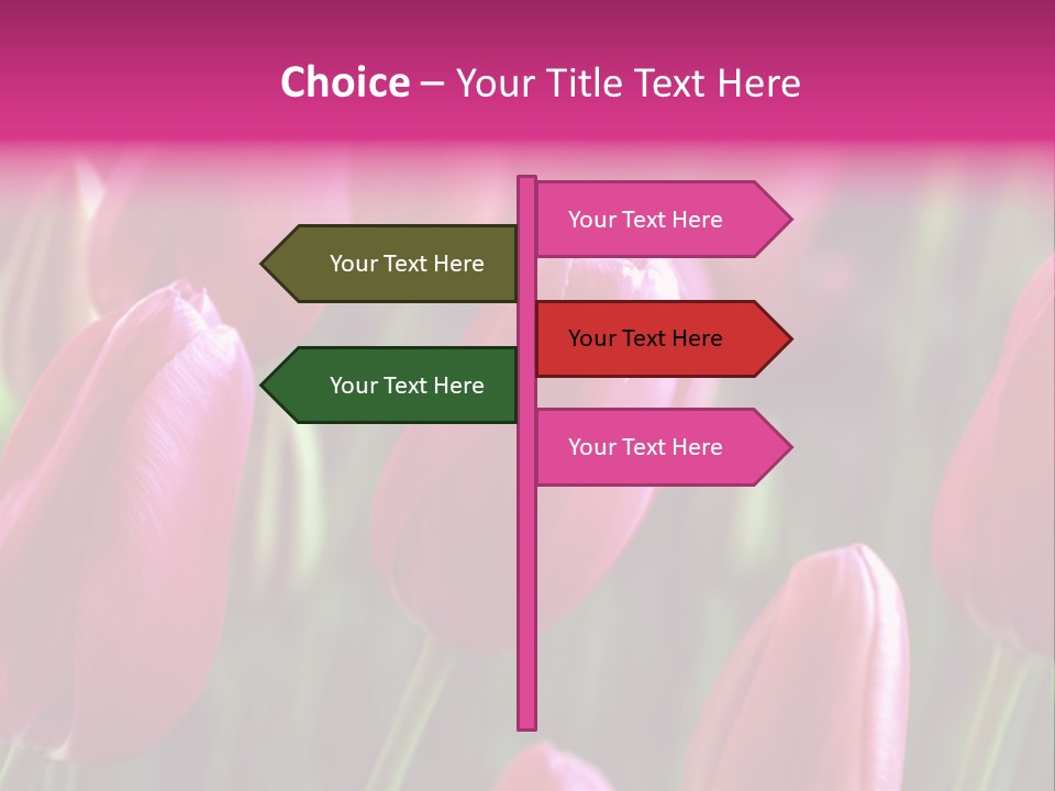 Easter Magenta Mother PowerPoint Template