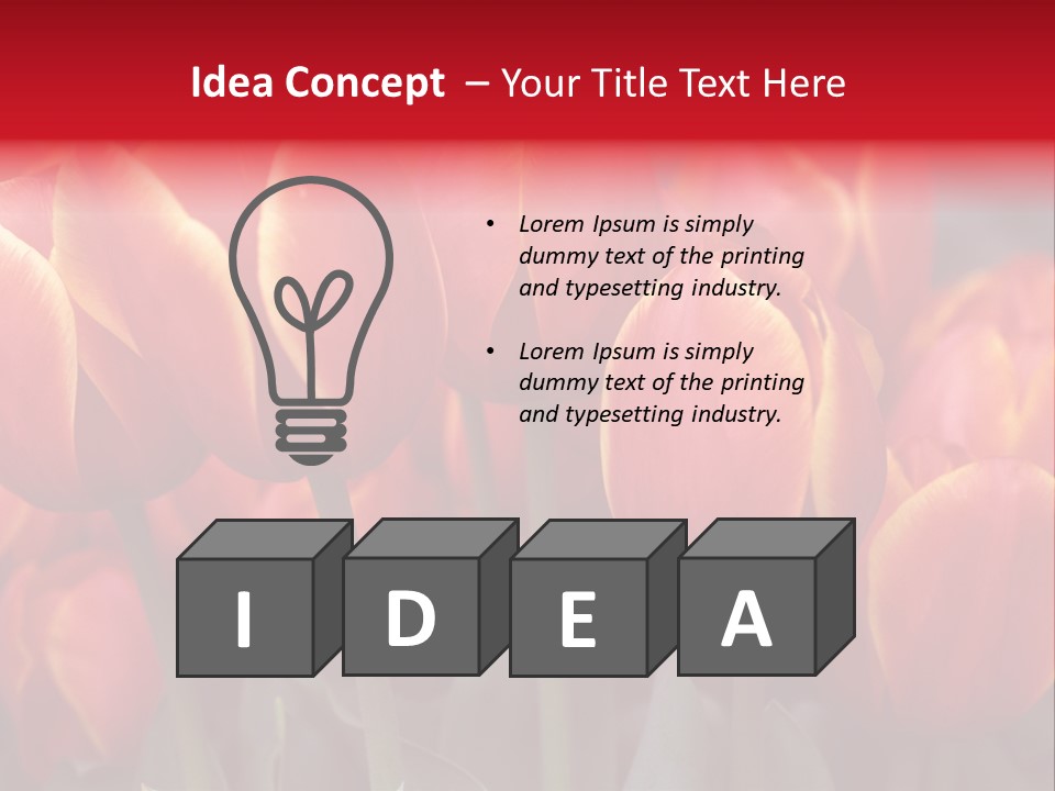 June Colour Bulb PowerPoint Template