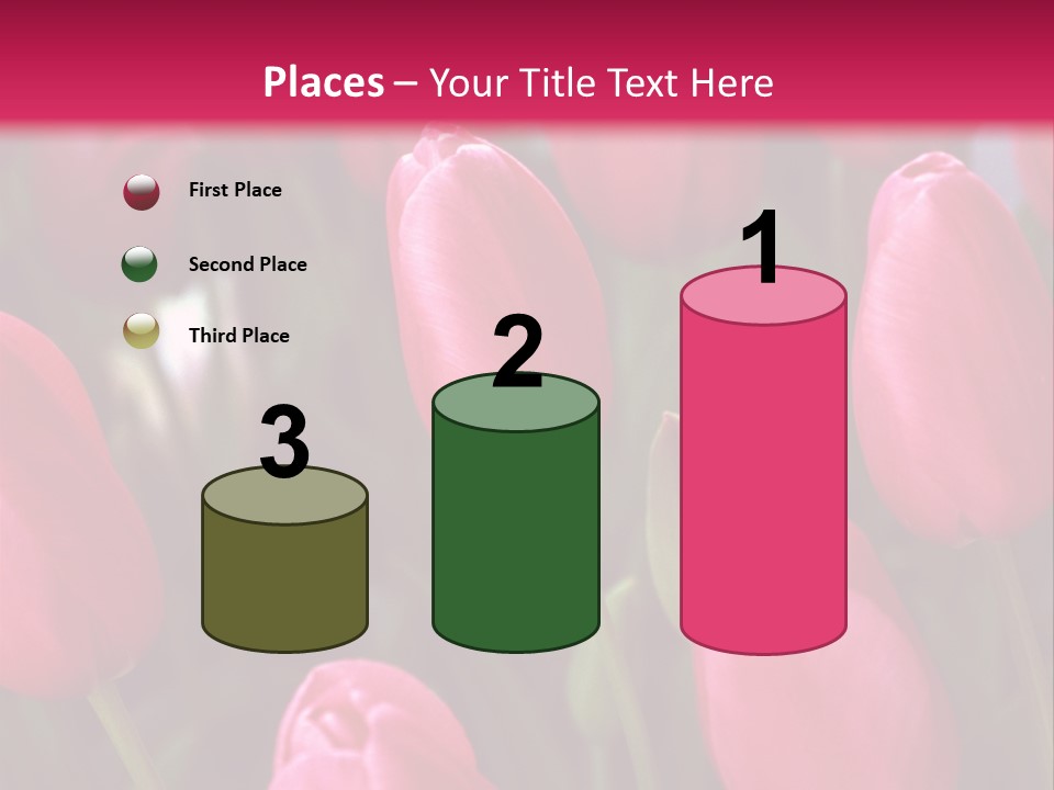 April Natural Tulip PowerPoint Template