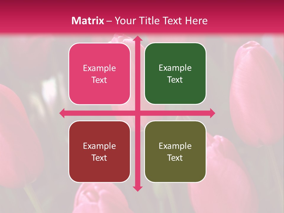 April Natural Tulip PowerPoint Template