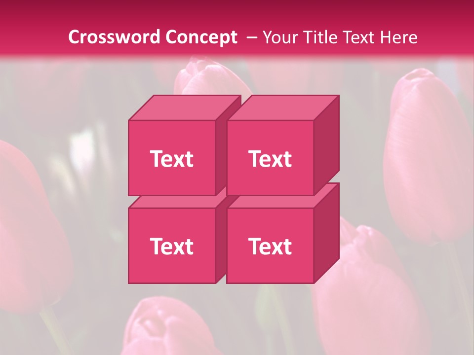 April Natural Tulip PowerPoint Template