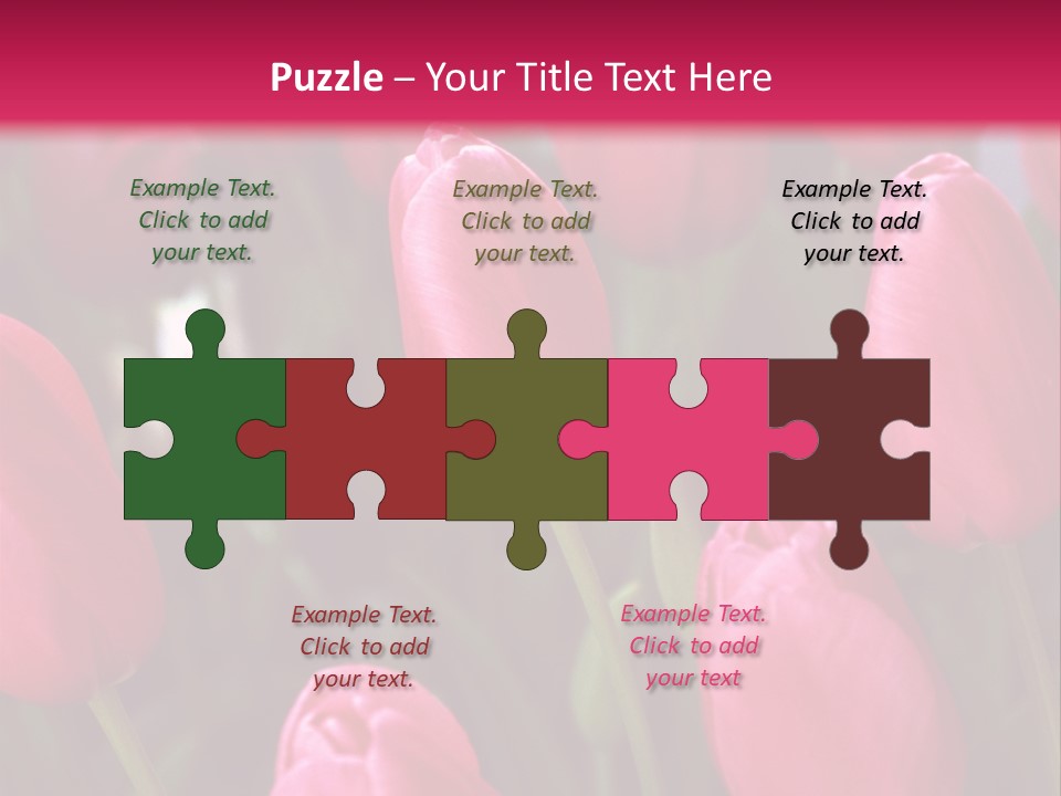 April Natural Tulip PowerPoint Template