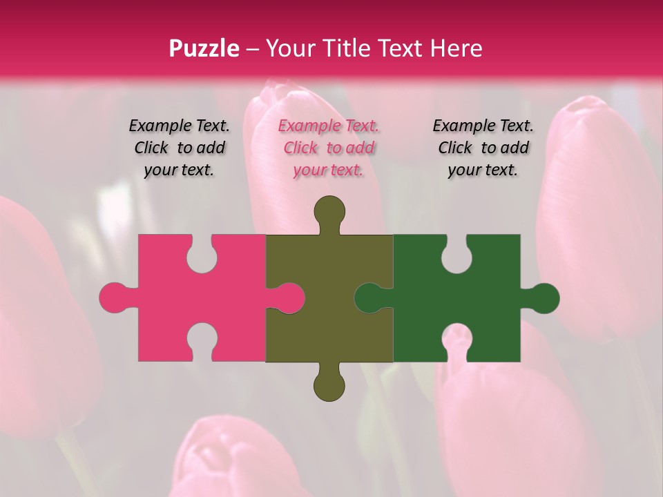 April Natural Tulip PowerPoint Template