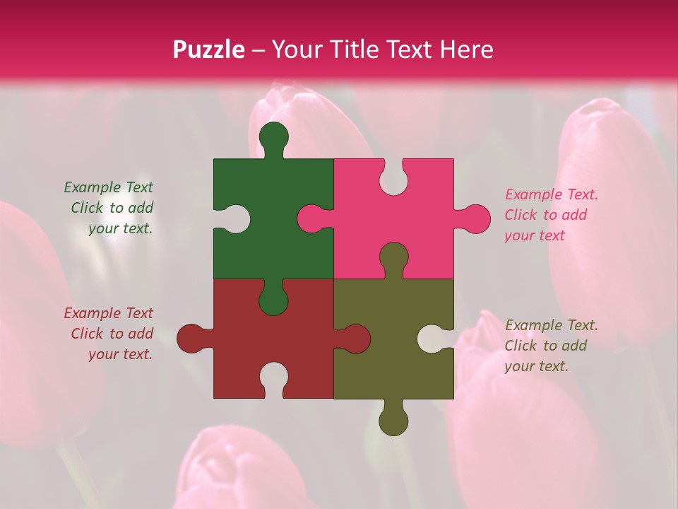 April Natural Tulip PowerPoint Template